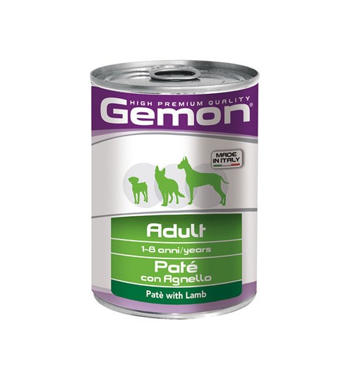 Gemon Adult Patè con agnello 415 gr Scatolette monge