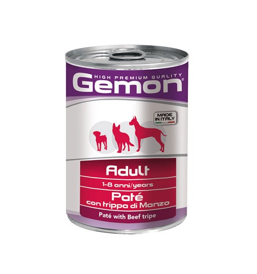 Gemon Adult Patè con Trippa di Manzo 415 gr Scatolette monge