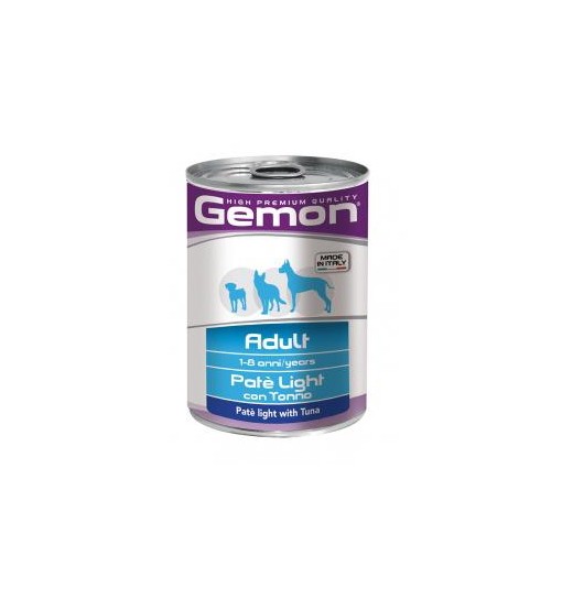 Gemon Adult Patè Light con Tonno 415 gr Scatolette monge