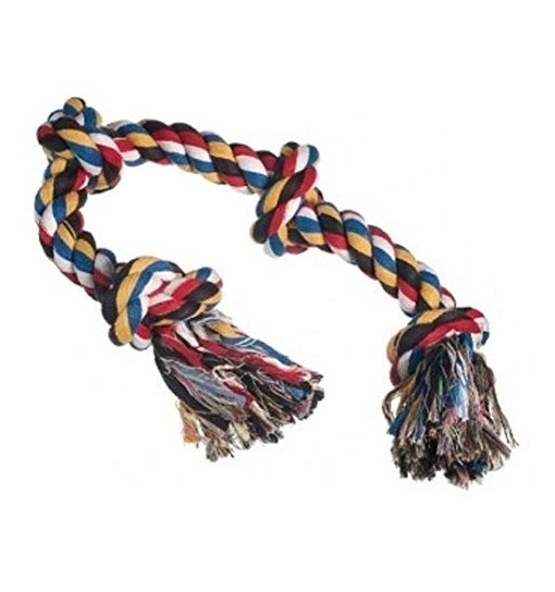 Gioco per Cani Cotonosso 4 nodi cm60X360gr corda per cani