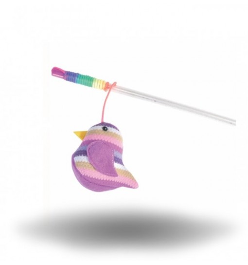 Gioco per gatti Cannetta con uccellino Little Bird AG022/A Camon