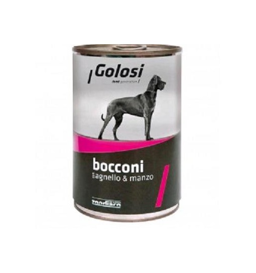 Golosi dog Bocconi con Agnello e manzo 405 gr