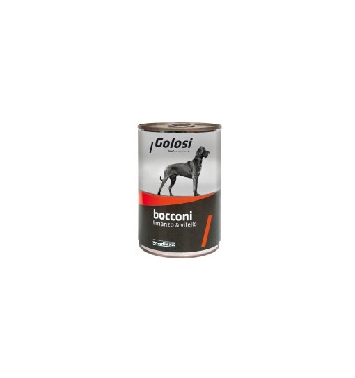 Golosi dog Bocconi con Manzo e Vitello 405 gr