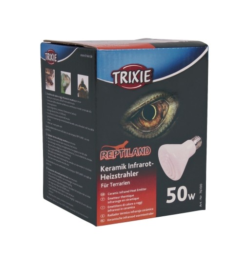 Lampada ceramica reptiland 75 W trixie emettitore di calore