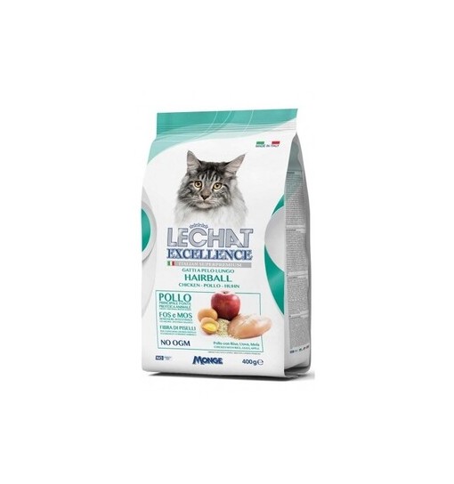 LECHAT EXCELLENCE Hairball pollo riso uova e mela 1,5 kg