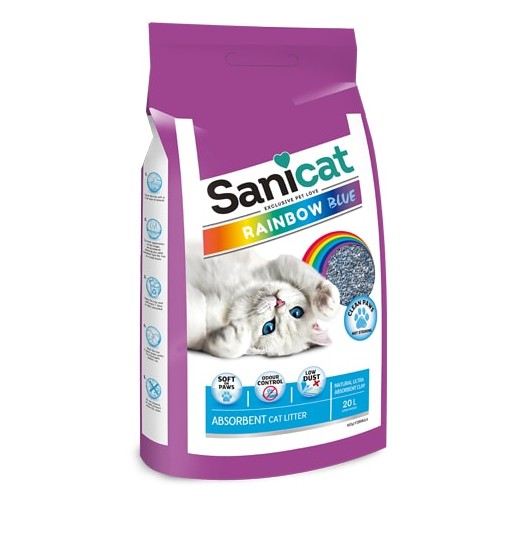 Lettiera Sanicat Rainbow Blue 20 l