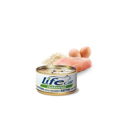 Life cat pollo per gattini scatoletta 70g