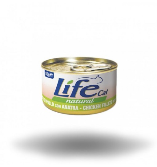 Life Gatto naturale Filetti di pollo con anatra 85 gr
