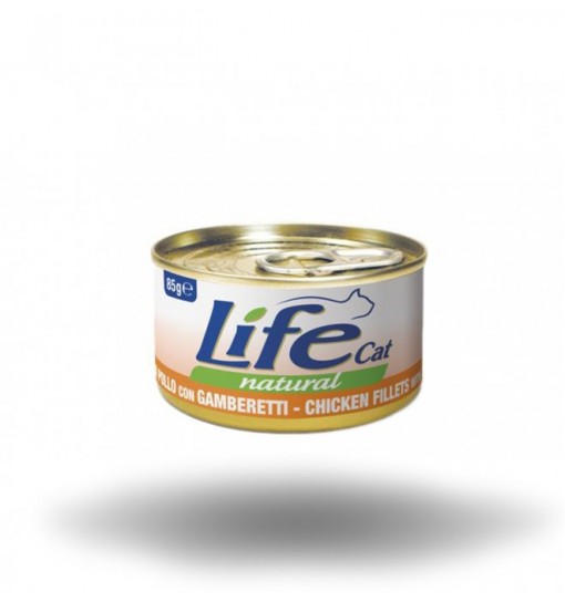 Life Gatto naturale Filetti di pollo con Gamberetti 85 gr