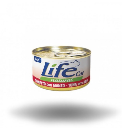 Life Gatto naturale Tonnetto con manzo 85 gr