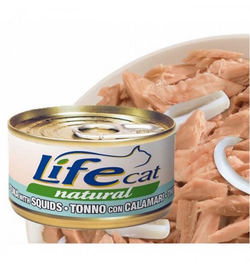 Life Gatto naturale Tonno con Calamari 85 gr