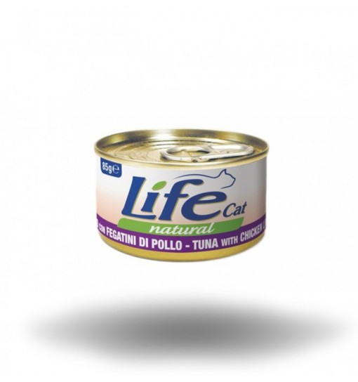 Life Gatto naturale Tonno con Fegatini di Pollo 85 gr