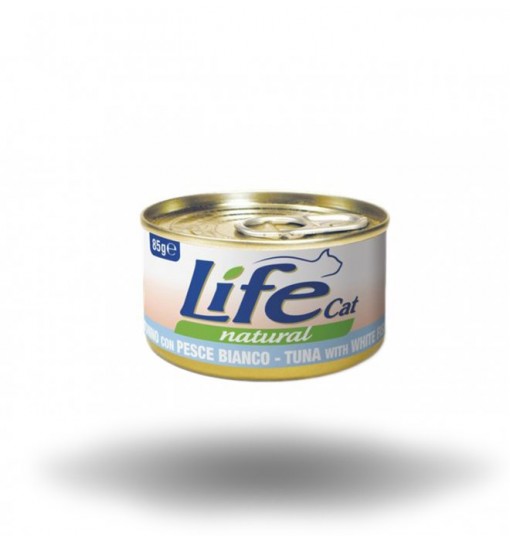 Life Gatto naturale Tonno con pesce bianco 85 gr