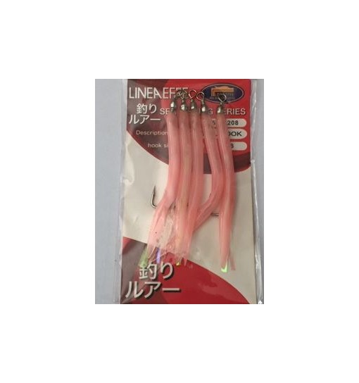 Mackerel Hooks rosa cm 8 Lineaeffe 5 pz